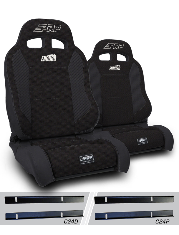 Jeep Wrangler TJ Enduro Elite Suspension Seat - PRP Seats - Trek Edition - Black - `03-`06